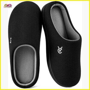 Soft Knit Memory Foam Slippers Non-Slip Indoor Outdoor House Shoes Chic